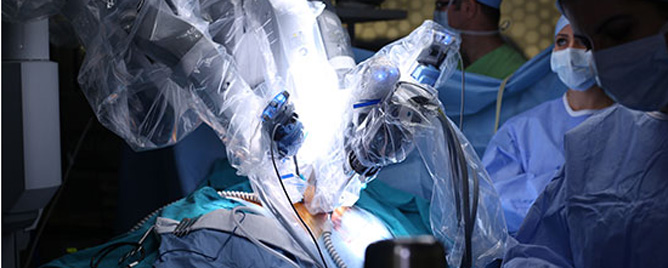 <br>Robot-assisted surgery used to perform bladder cancer removal enables patients to recover far more quickly and spend significantly (20 per cent) less time in hospital.....<a href='https://www.ucl.ac.uk/news/2022/may/robotic-surgery-safer-and-improves-patient-recovery-time' target='_blank'>More</a>